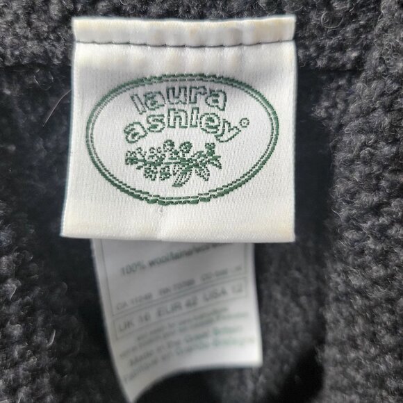 Vintage 1980s Laura Ashley Women’s Size 12 Fair Isle 100% Wool Knitted Sweater - Picture 6 of 8